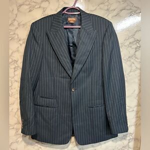 Michael Michael Kors Mens Blue and White Pinstripe Sport Jacket Size 40R